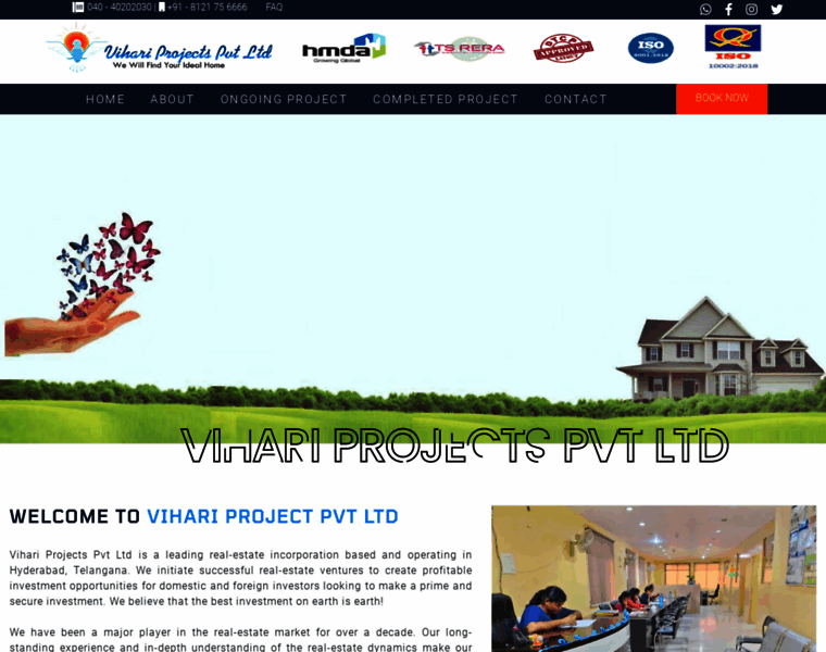 Vihariprojects.com thumbnail