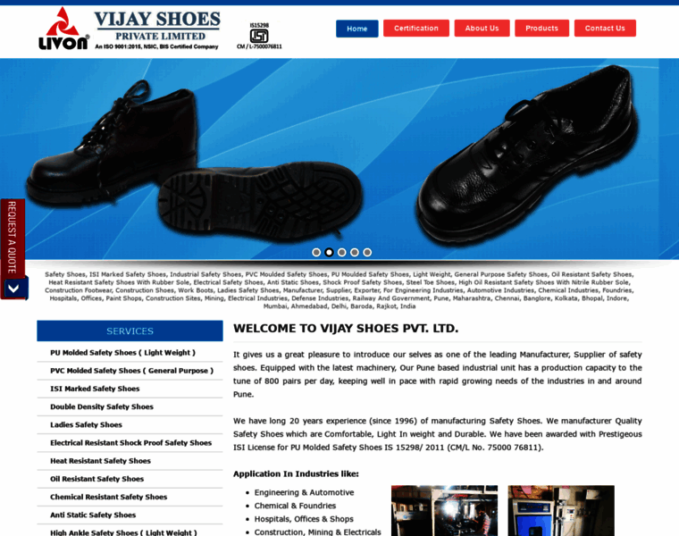 Vijayshoes.com thumbnail