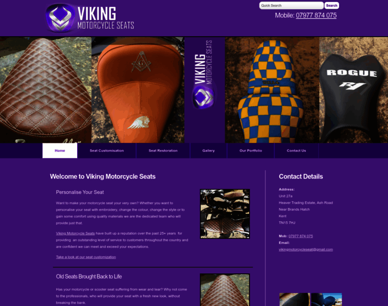 Viking-motorcycle-seats.co.uk thumbnail