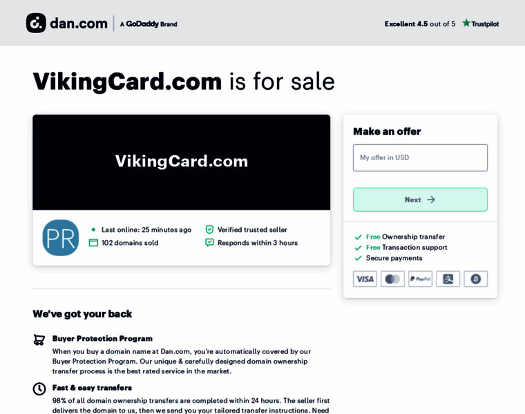 Vikingcard.com thumbnail