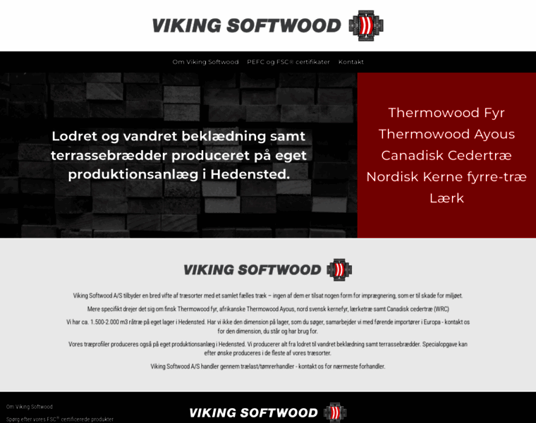 Vikingsoftwood.dk thumbnail