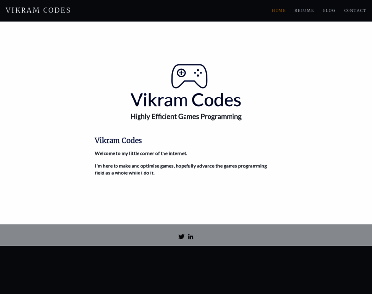 Vikram.codes thumbnail