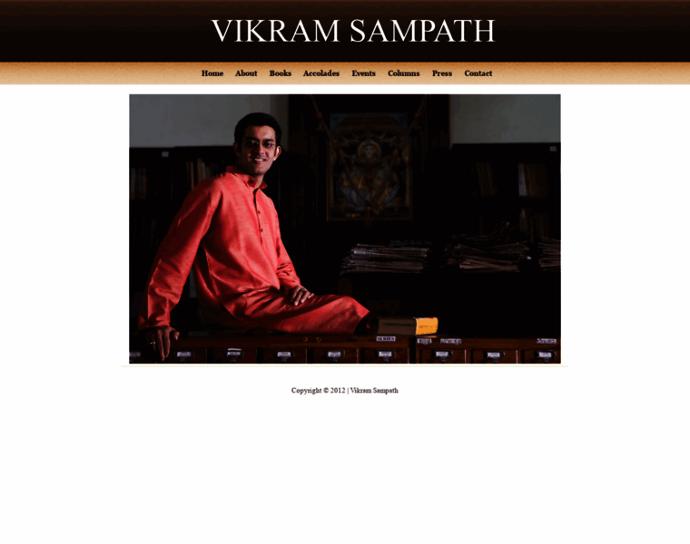 Vikramsampath.com thumbnail