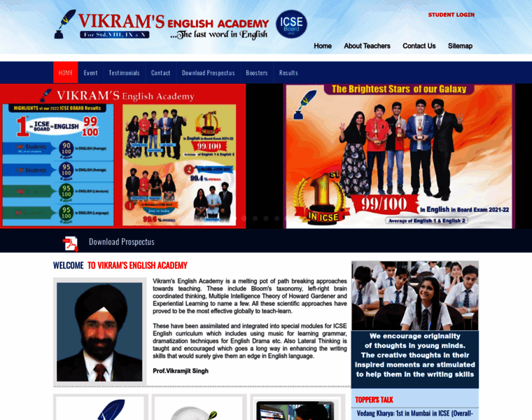 Vikramsenglishacademy.com thumbnail