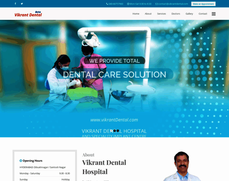 Vikrantdental.com thumbnail