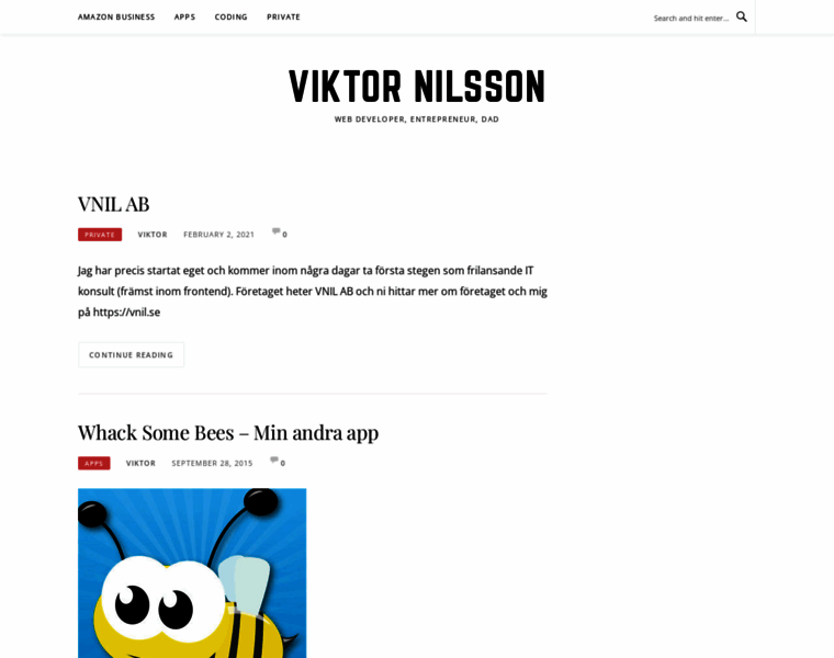 Viktornilsson.com thumbnail