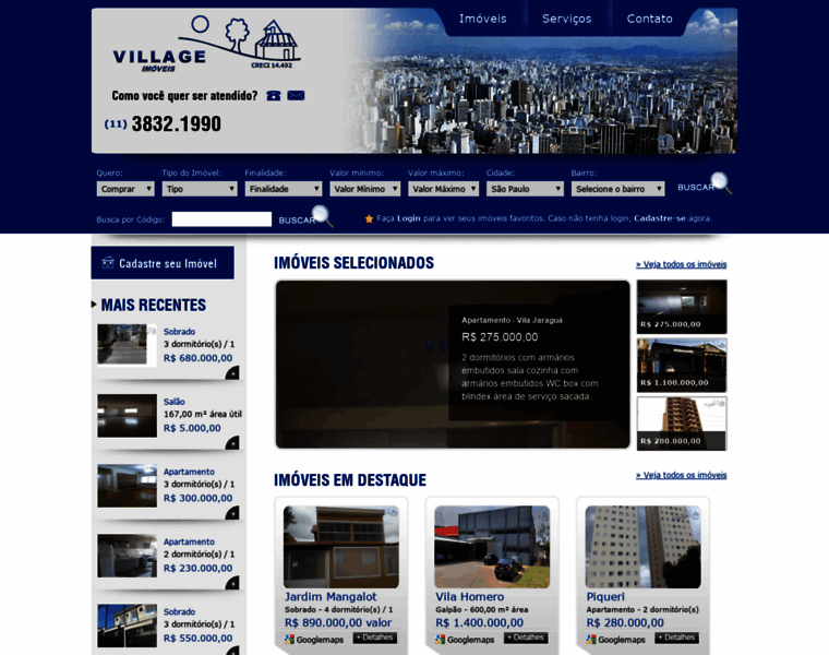 Villageimoveis.com.br thumbnail