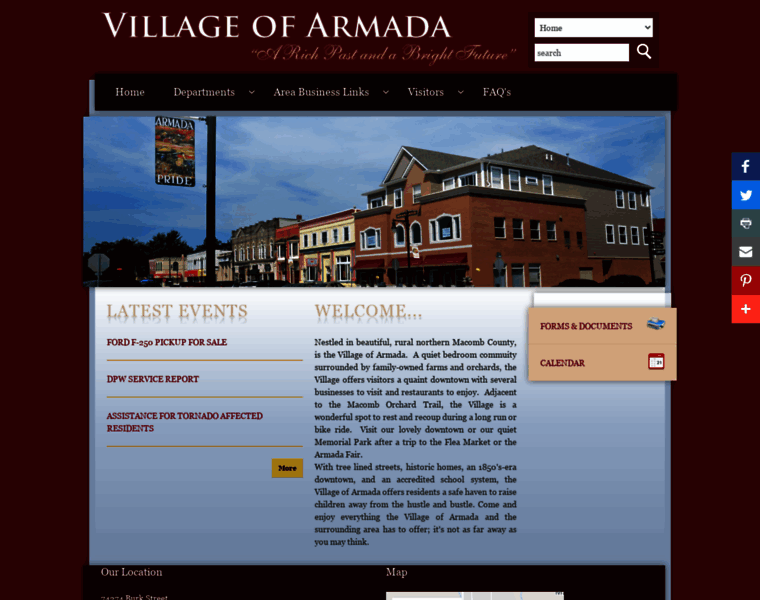 Villageofarmada.org thumbnail