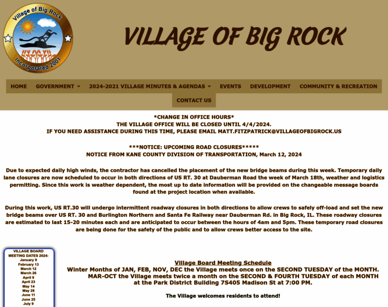 Villageofbigrock.us thumbnail