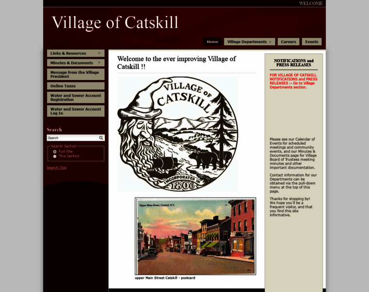 Villageofcatskill.net thumbnail
