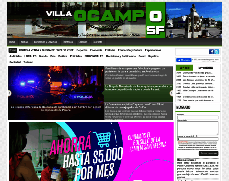Villaocamposf.com.ar thumbnail