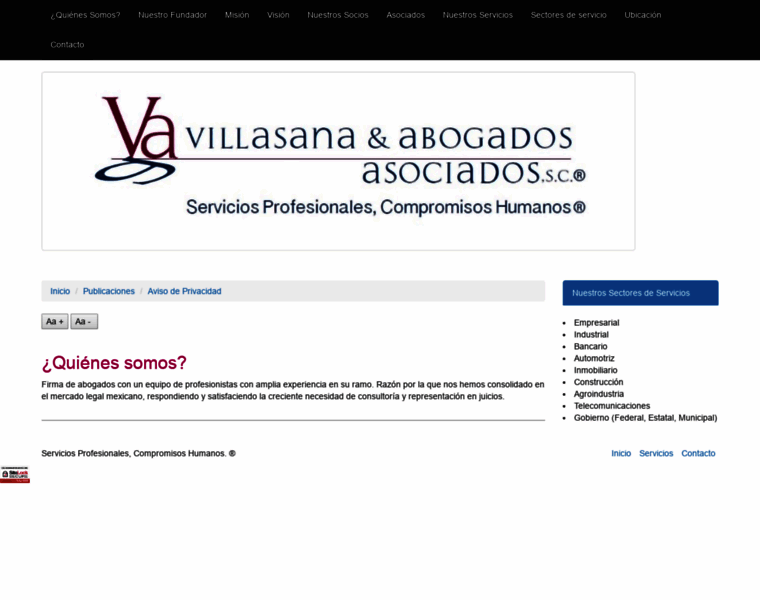 Villasanaabogados.com thumbnail