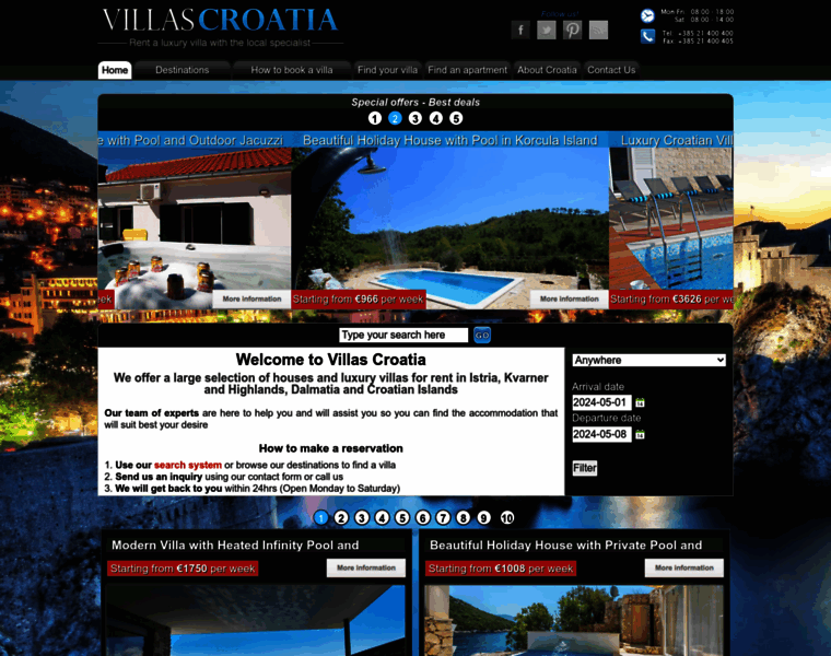 Villascroatia.net thumbnail