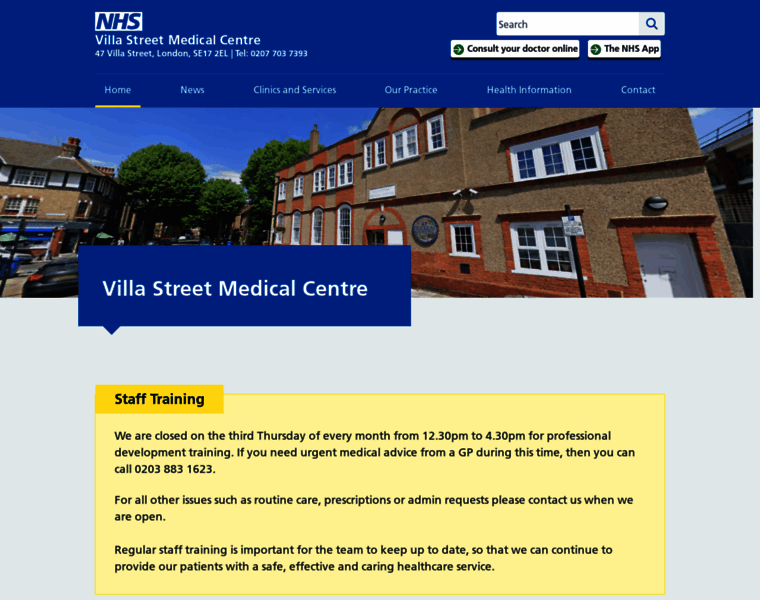 Villastreetmedicalcentre.nhs.uk thumbnail