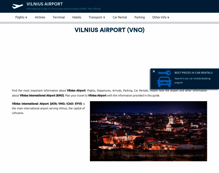Vilnius-airport.com thumbnail