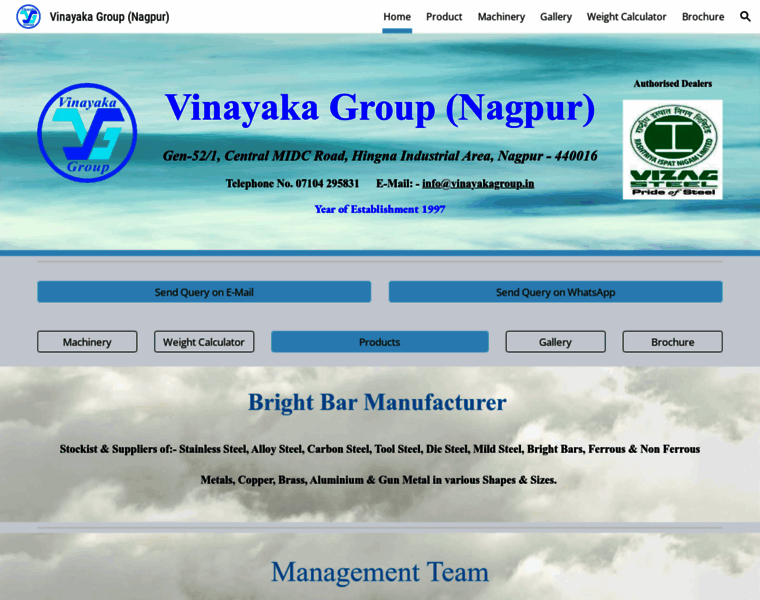 Vinayakagroup.in thumbnail