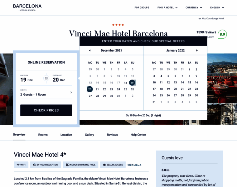 Vincci-mae.hotelbcn-barcelona.com thumbnail