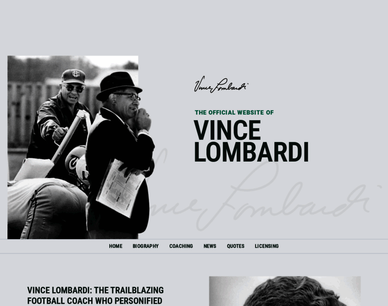 Vincelombardi.com thumbnail