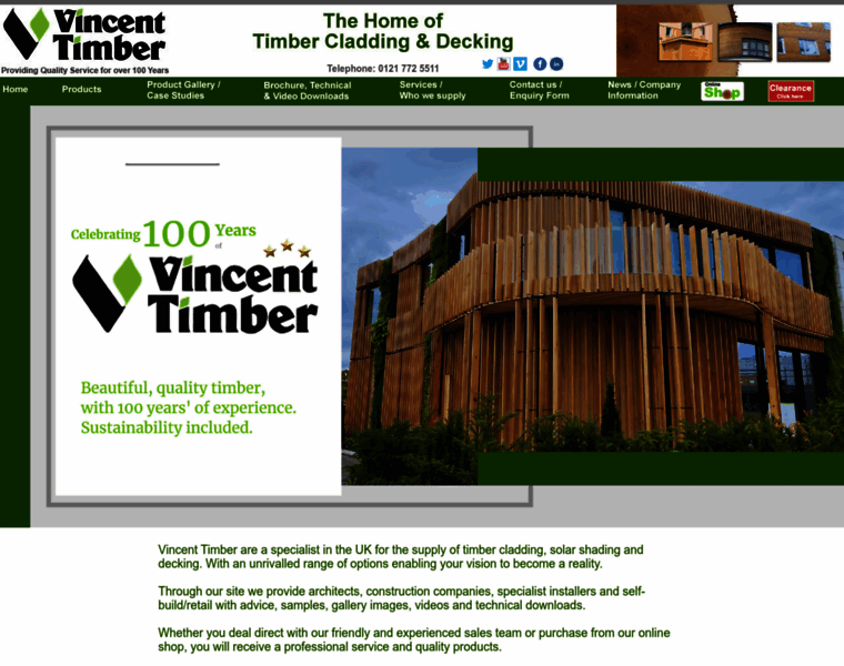 Vincenttimber.co.uk thumbnail