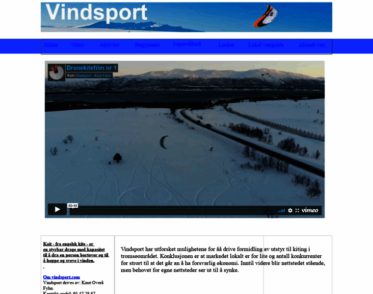 Vindsport.com thumbnail