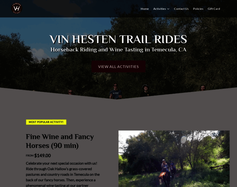 Vinhestentrailrides.com thumbnail Vinhestentrailrides.com thumbnail