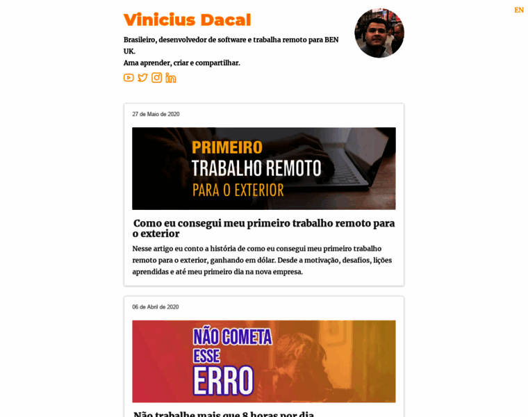 Viniciusdacal.com thumbnail