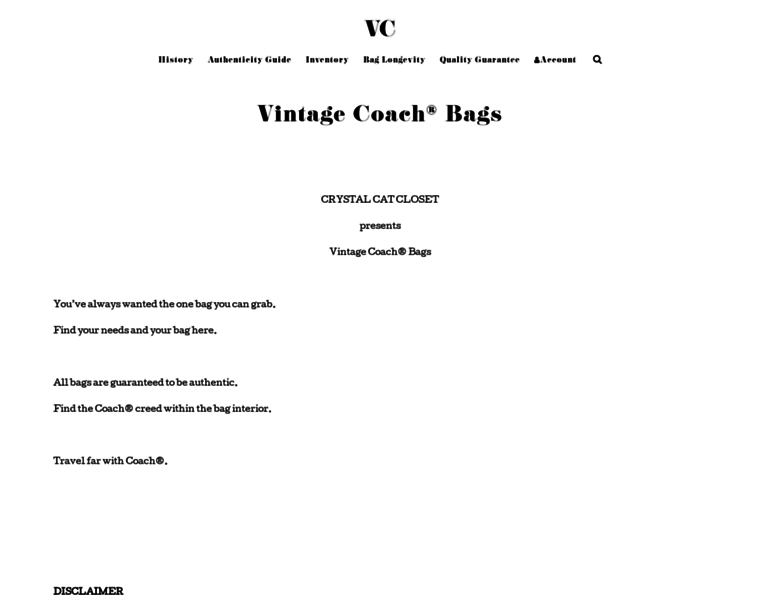 Vintagecoachbags.com thumbnail
