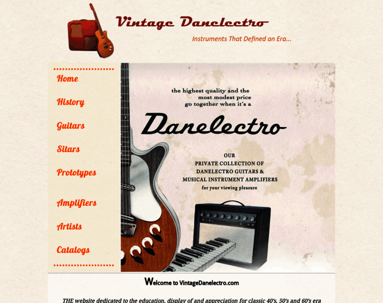 Vintagedanelectro.com thumbnail