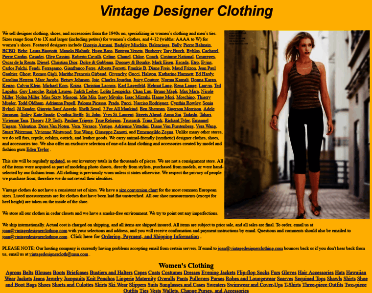 Vintagedesignerclothing.com thumbnail
