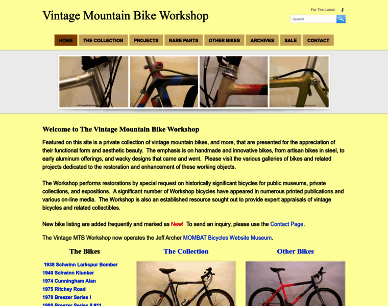 Vintagemtbworkshop.com thumbnail