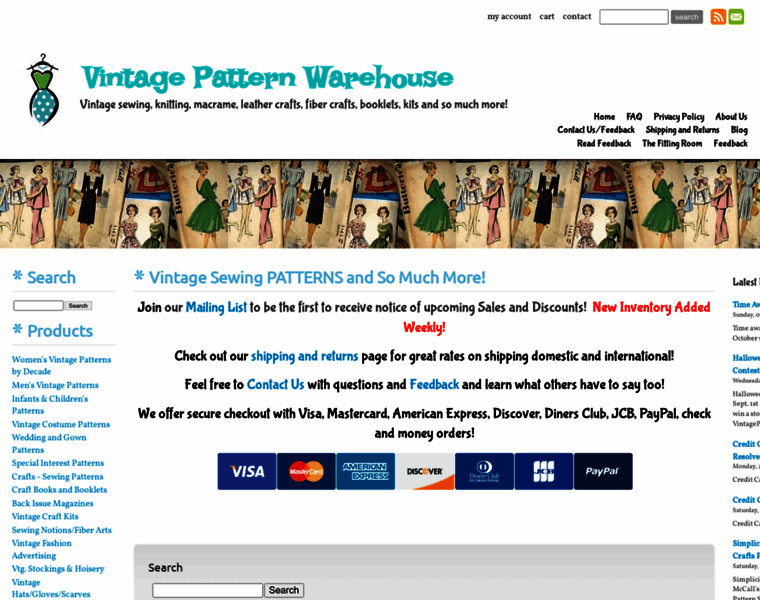 Vintagepatternwarehouse.com thumbnail