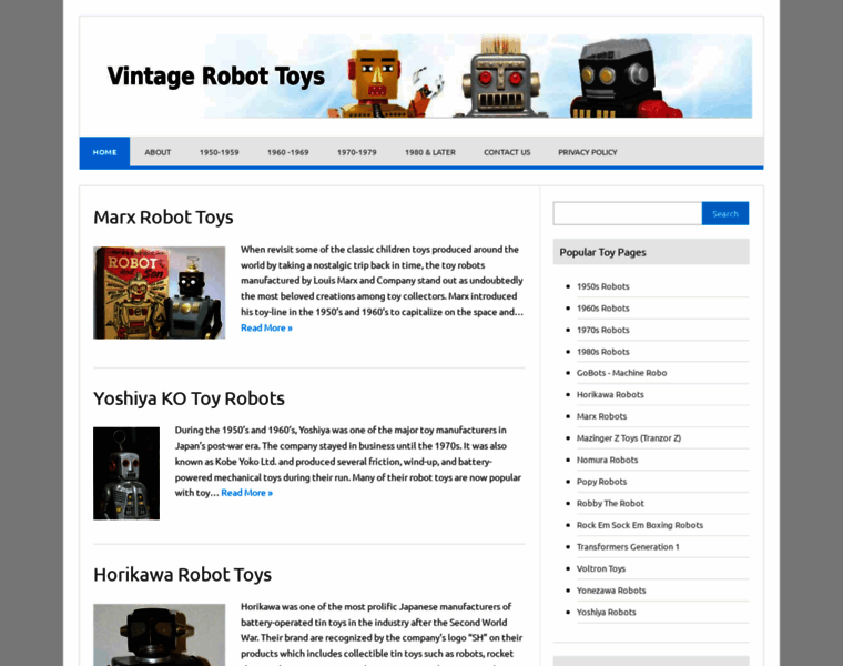 Vintagerobottoys.com thumbnail