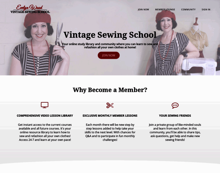 Vintagesewingschool.com thumbnail