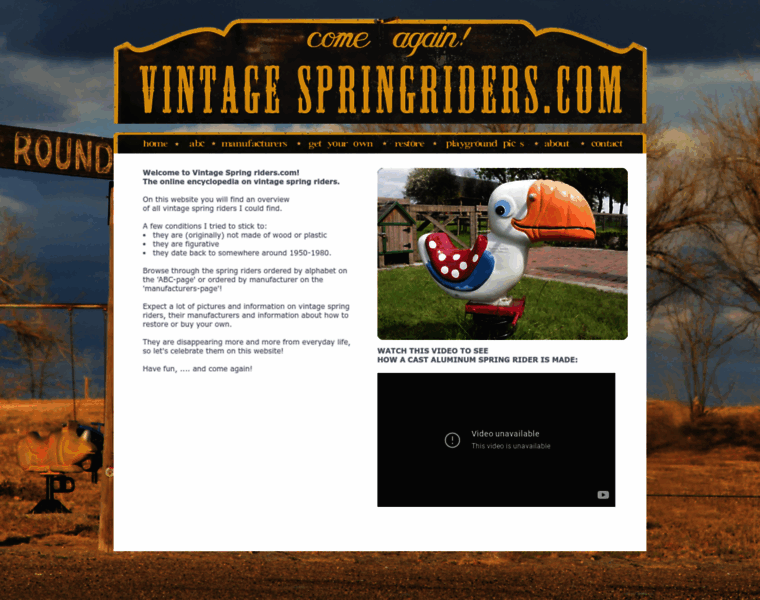 Vintagespringriders.com thumbnail