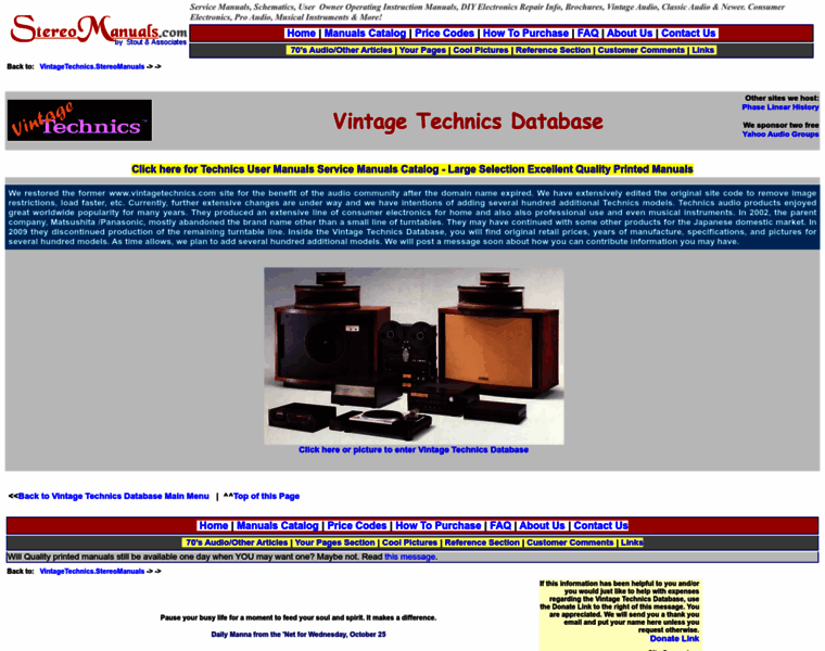 Vintagetechnics.stereomanuals.com thumbnail