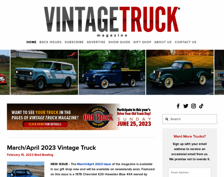 Vintagetruckmagazine.com thumbnail