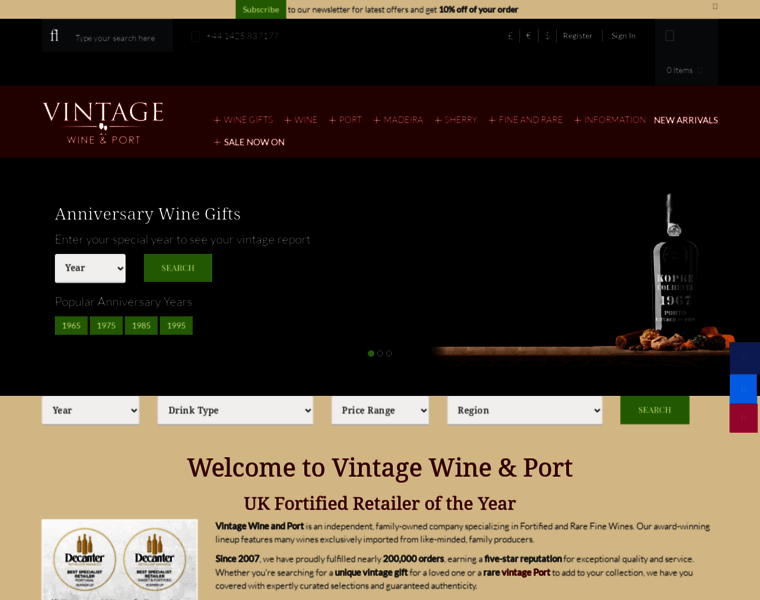 Vintagewineandport.co.uk thumbnail Vintagewineandport.co.uk thumbnail