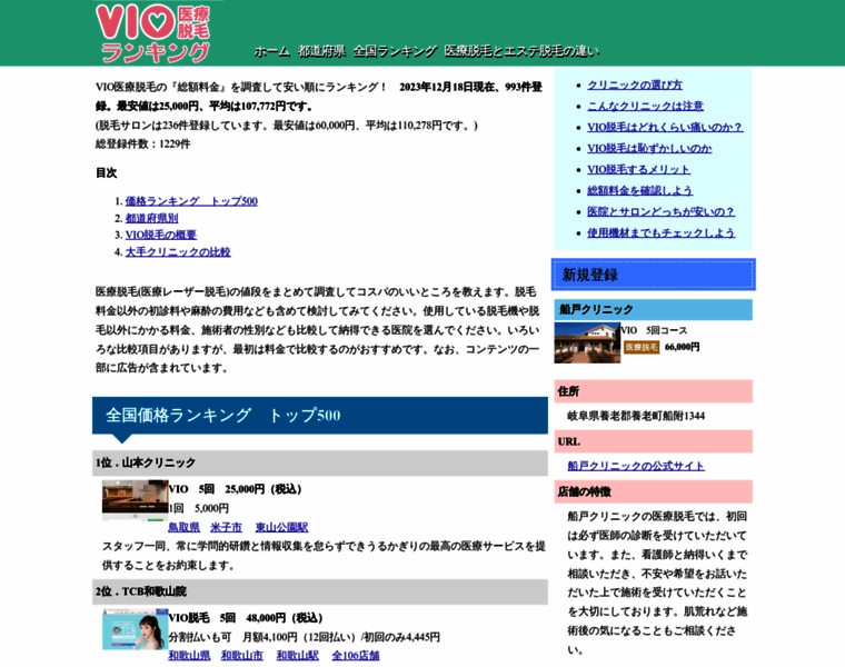Vio-ranking.jp thumbnail