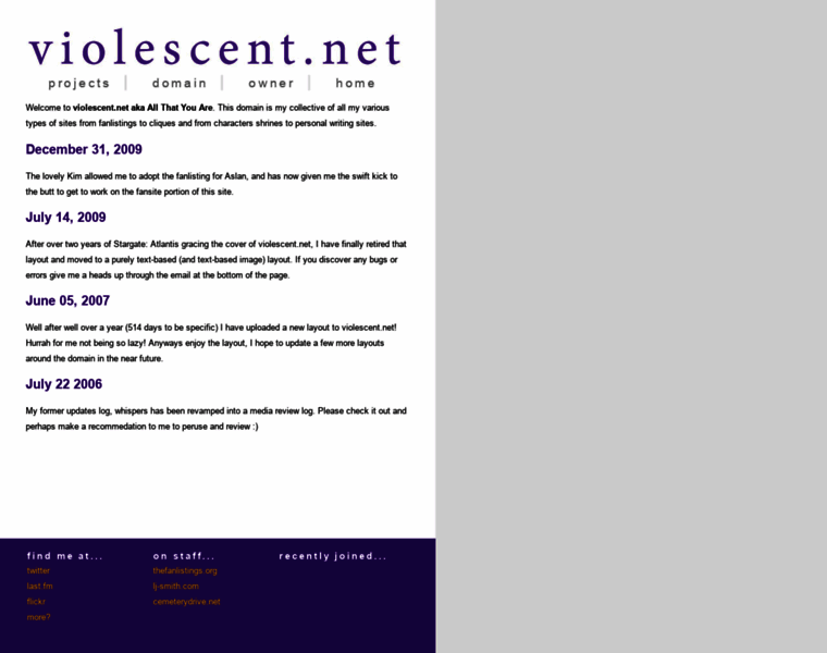Violescent.net thumbnail