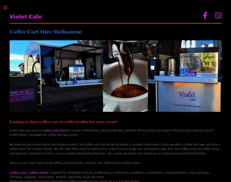 Violetcafe.com.au thumbnail