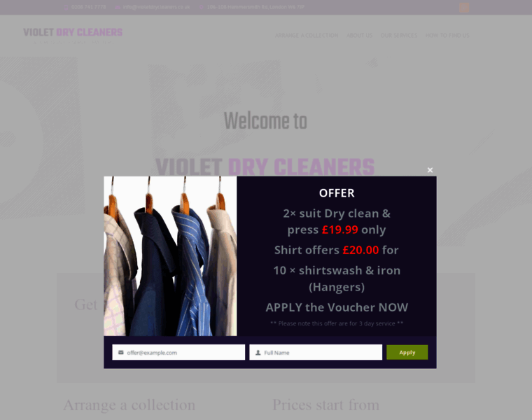 Violetdrycleaners.co.uk thumbnail