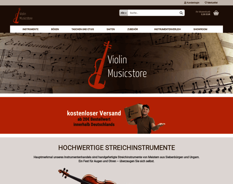 Violin-musicstore.de thumbnail