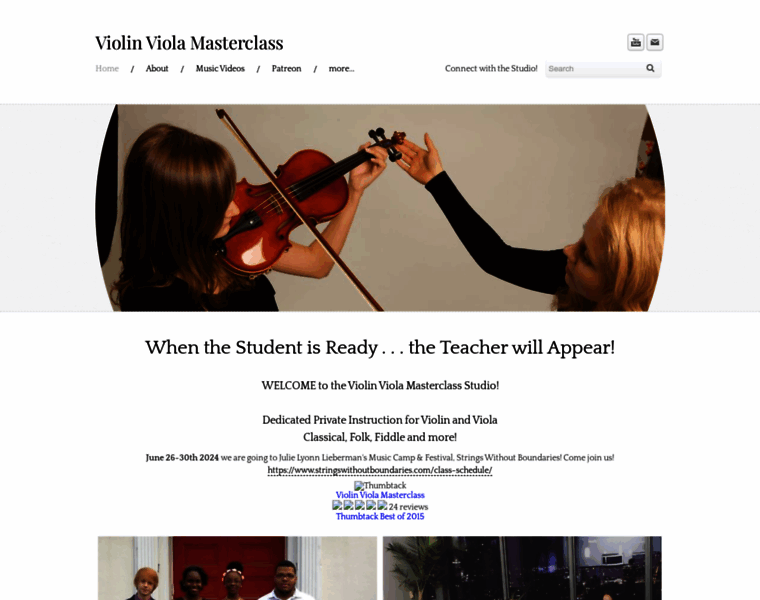 Violinviolamasterclass.com thumbnail