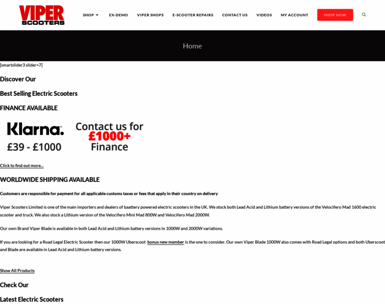 Viperscooters.com thumbnail