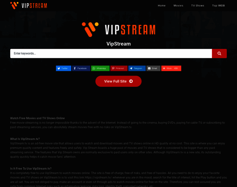 Vipstream.tv thumbnail