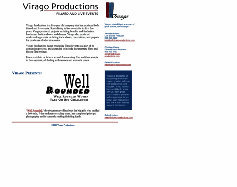 Virago-productions.com thumbnail