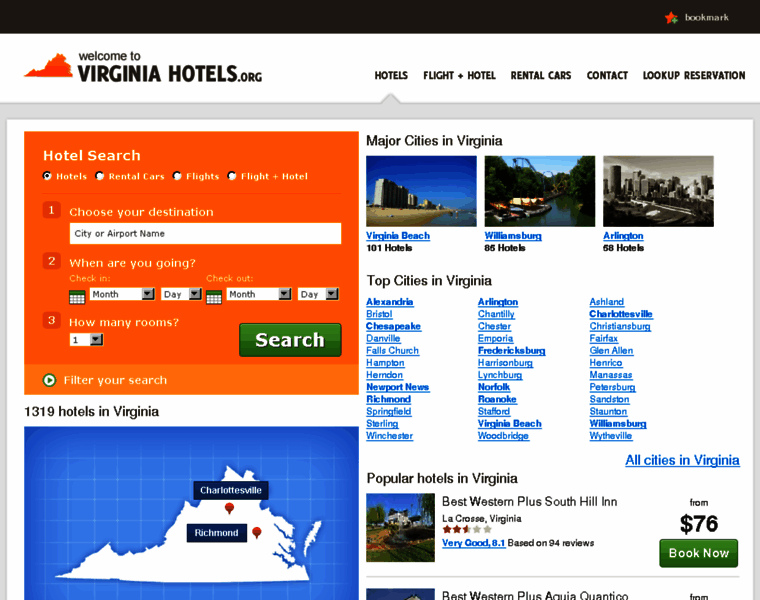 Virginia-hotels.org thumbnail