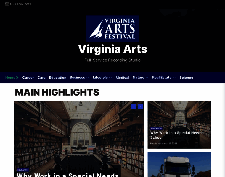 Virginiaarts.com thumbnail