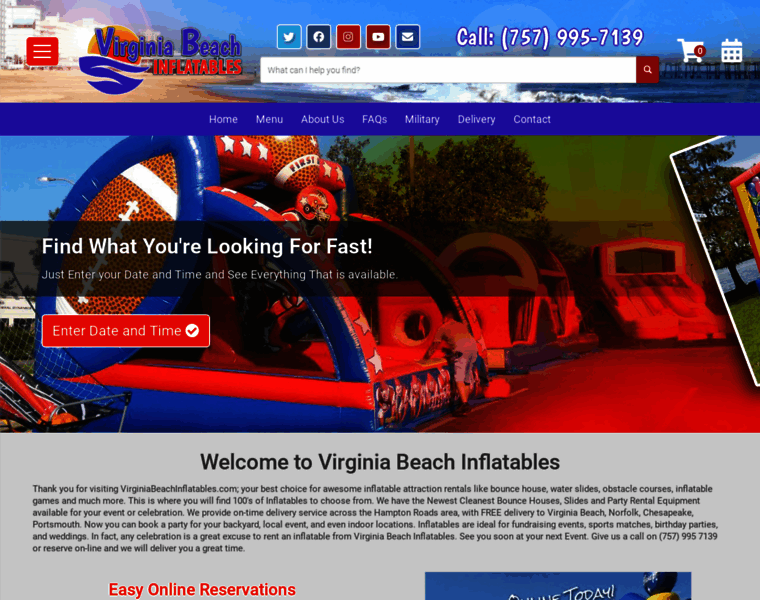 Virginiabeachinflatables.com thumbnail
