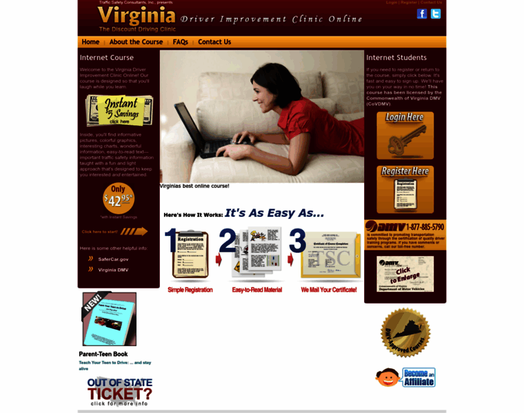 Virginiadriverimprovementcliniconline.com thumbnail